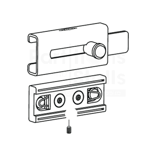 Bobrick Slide Latch for Partition Doors